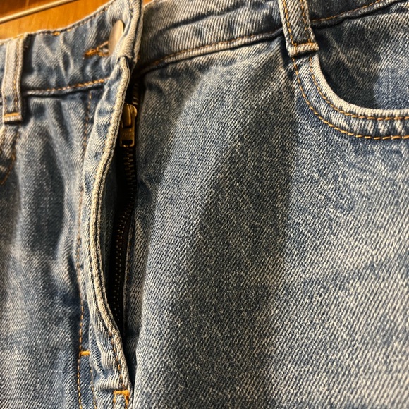 Me+Em Denim Insert Midi Skirt Sz US 4 UK 8 S - Picture 10 of 16